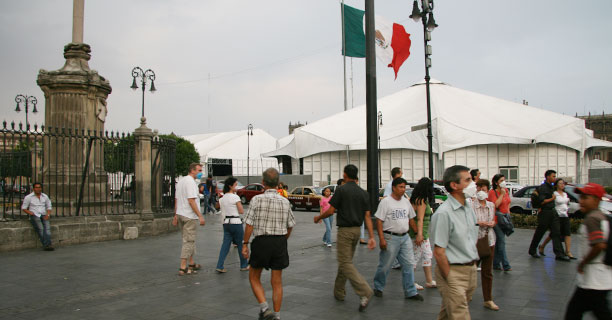 wandering past the zocalo